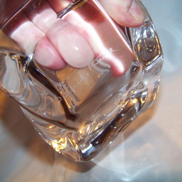 Vintage Sign Daum France Crystal Sculpture Bowl Trinket Holder or Display Piece - Picture 7 of 16